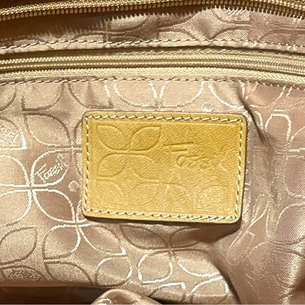 FOSSIL | Genuine Pebbled Leather | Blackburn Satchel Handbag - Picture 13 of 15
